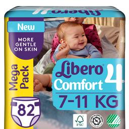 Підгузки Libero Comfort 4 (7-11 кг), 82 шт.