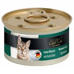 Консервований корм для котів Edel Cat Ніжний мус із кроликом, 85 г (6000804/0334)