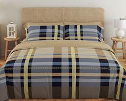Комплект постельного белья ТЕП Soft dreams Scotland семейный серый с желтым (2-03860_26053)