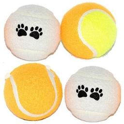 Игрушка для собак 4Dog теннисные мячики, хлопковые, 4 шт.