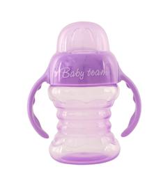 Поїльник-непроливайка Baby Team, зі спаутом і ручками, 6+ міс., 180 мл, фіолетовий (5022_фиолетовый)