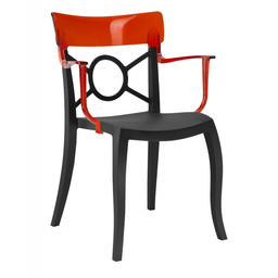 Кресло Papatya Opera-K, черный с красным (4823052300906)