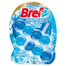 Средство для чистки унитаза Bref Brilliant Gel All in 1 Арктический океан, 2 шт. (860756)