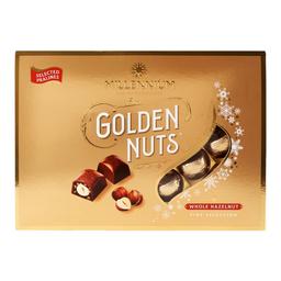 Цукерки Millennium Golden Nuts з начинкою та цілими горіхами, 130 г (918844)