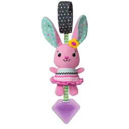 Іграшка-підвіска Infantino Зайчик, з прорізувачем, рожевий (005059I)