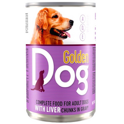 Вологий корм для собак Golden Dog, з печінкою, 415 г