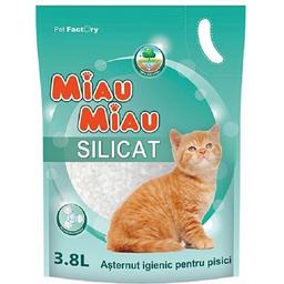 Силикагелевый  наполнитель для кошачьего туалета Miau Miau, 3,8 л