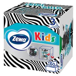 Серветки косметичні Zewa Kids Zoo Cube, тришарові, 60 шт.