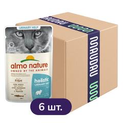 Набір волого корму для котів Almo Nature Holistic Functional Cat 5+1 для профілактики сечокам'яної хвороби з рибою 420 г (6 шт. х 70 г)