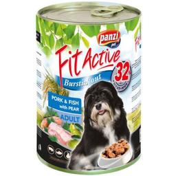 Вологий корм для собак FitActive Adult, свинина та риба, 1,24 кг