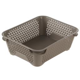 Ящик для хранения Keeeper mini basket А-6, 19,9х16,2х8 см, серо-коричневый (373.3)