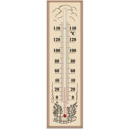 Термометр для сауни та лазні Склоприлад Сауна, бежевий (300110)