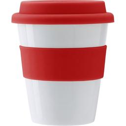 Чашка Voyager, 350 мл, білий з червоним (V9470-05)