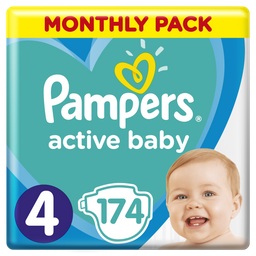 Підгузки Pampers Active Baby 4 (9-14 кг), 174 шт.