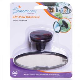 Дополнительное зеркало заднего вида DreamBaby Ezy-View, овальное, черное (G1230)