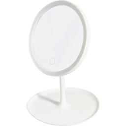 Настільне косметичне дзеркало Supretto зі світлодіодним підсвічуванням 17.5 см біле (71530001)