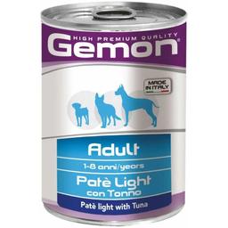 Вологий корм Gemon Dog Wet Adult лайт паштет з тунцем, 400 г (70387842)