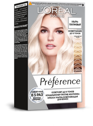 Фарба для освітлення волосся L’Oréal Paris Preference, відтінок Ультра-платиновий, 154 мл (AA260900)