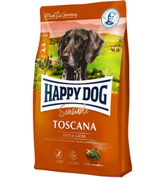 Сухой корм для стерилизованных собак и собак с избыточным весом Happy Dog Sensible Toscana, с уткой и лососем, 12,5 кг (3542)