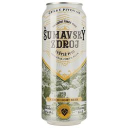 Пиво Sumavsky zdroj, светлое, фильтрованное, 3,8%, ж/б, 0,5 л