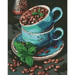 Набор с алмазной мозаикой Ідейка Ароматные кофейные зерна, 50х40 см (AMO7486)