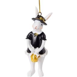Фігурка декоративна Lefard Кролик у капелюсі, 10 см (192-257)