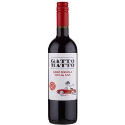 Вино Gatto Matto Nero d'Avola Sicilia, красное, сухое, 0,75 л