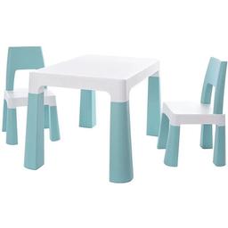 Детский функциональный столик и два стульчика Poppet Моно Блу, голубой (PP-005WB-2)