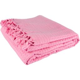 Покривало-плед IzziHome Checkers, піке, 220х240 см, темно-рожевий (2200000553454)