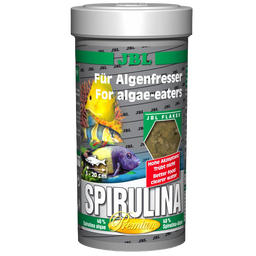 Премиум корм для растительноядных пресноводных и морских рыб JBL Spirulina, 1 л