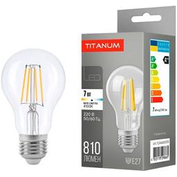 LED лампа Titanum Filament A60 7W E27 4100K (TLFA6007274)