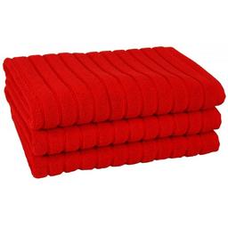 Рушник для ніг Maisonette Rainbow, 60х60 см, червоний (8699965100065)