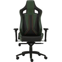 Геймерское кресло GT Racer черное с темно-зеленым (X-0715 Black/Dark Green)