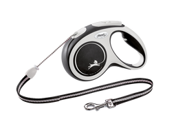 Поводок-рулетка Flexi New Comfort M, для собак до 20 кг, трос 5 м, черный (CF20C5.251.S.20)
