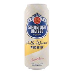 Пиво Schneider Weisse Helle Weisse TAP01, світле, 5%, з/б, 0,5 л (830452)