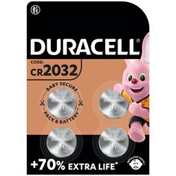 Литеевые батарейки Duracell 3V DL/CR2032, 4 шт. (5004967)