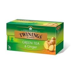 Чай зелений Twinings с имбирем, 25 пакетиков, 40 г (828048)