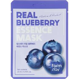 Маска для обличчя FarmStay Real Blueberry Essence Mask Чорниця 23 мл