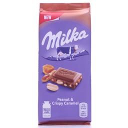 Шоколад Milka арахис і хрустящие шарики, 90 г (776177)