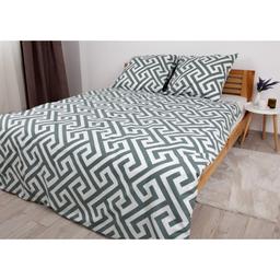 Комплект постільної білизни ТЕП Happy Sleep Duo Labyrinth полуторний білий з сірим (2-04008_26565)