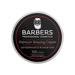 Крем для гоління Barbers Sandalwood-Licorice Root із заспокійливим ефектом, 100 мл