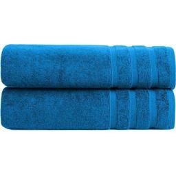 Рушник серветка махровий для ванної Ideia Косичка, 50х30 см, темно-синій (833331)