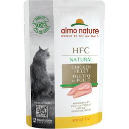 Влажный корм для кошек Almo Nature HFC Cat Natural куриное филе, 55 г