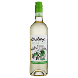 Вино Bon Voyage Sauvignon Blanc Alcohol Free, біле, напівсухе, 0,5%, 0,75 л