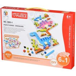 Пазл-мозаїка Same Toy Colourful designs Динозаври, 420 елементів (5993-1Ut)