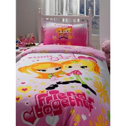 Комплект постельного белья Storway Little Girl, ранфорс, полуторный (240х180), розовый (2000008480741)
