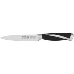Кухонный нож Maxmark, 12,7 см, серебристый с черным (MK-K72)