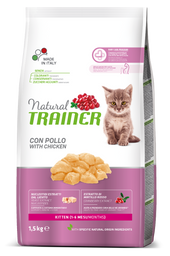 Сухий корм для кошенят Trainer Natural Super Premium Kitten, зі свіжою курочкою, 1.5 кг