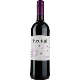 Вино Recital Merlot IGP Pays D'Oc, червоне, сухе, 0,75 л