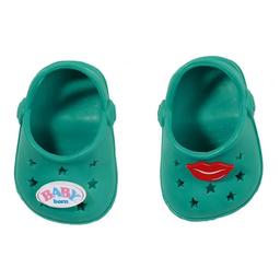 Взуття Baby Born Cандалі зі значками для ляльки, зелені, 43 см (831809-1)